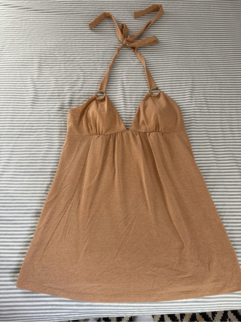 Y2K aesthetic Halter mini dress from urban behavior